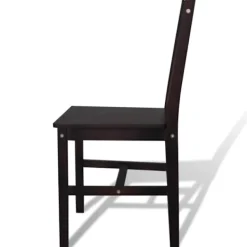 vidaXL Stolar>Matstolar 6 st mörkbrun furu