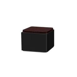 INF Pallar>Möbelhöjare Fyrkantig Svart Kolstål - Set om 4 E