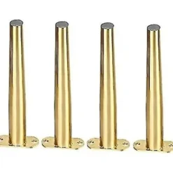 Soffbord>Möbelstöd i rostfritt stål - Ersätt korta metallben för soffa, infällda ben för DIY-kaffebord - Guld (25 cm/9,8 tum)
