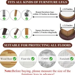 Stolar>Möbelunderlägg Möbelunderlägg BRUN 8ST 8ST 8pcs-8pcs