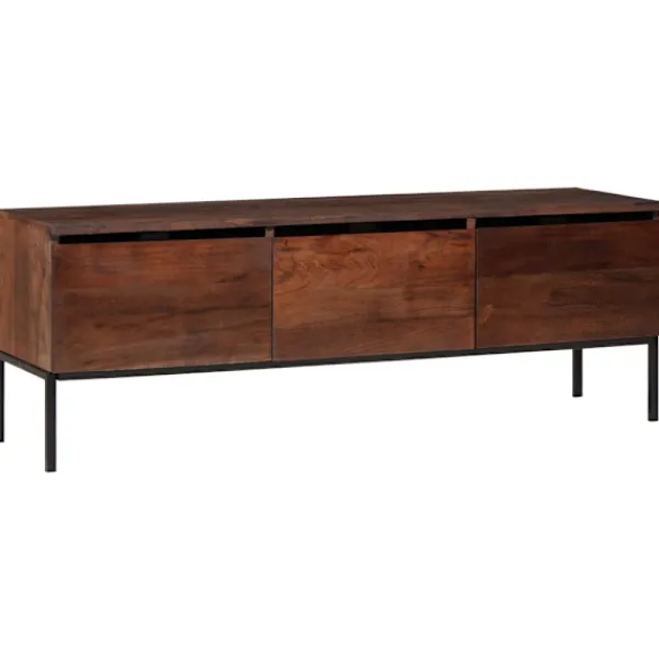 vidaXL Tv-Bänkar>Medielagringsskåp och hyllor honungsbrun 110 x 30 x 36 cm