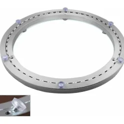 Balkongmöbler>Metallisk Snurrplatta Lager, Rund Svängbar Bas, 360° Rotationsbar, Enrads Kullager, För Tung Last, 40cm