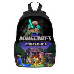 Sängar>Minecraft Ryggsäck för Barn Skolväska Ryggsäck Karaktärsväska B