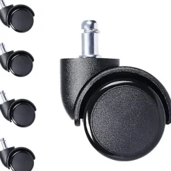 Kontorsmöbler>10mm Stam-Rullhjul i Gummi för Stolsbyte