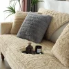 Soffor>Modern enkel plysch soffa kudde, universell all-inclusive varm tjock soffa överdrag, tatami fönsterkarm kudde(Kamel, 70*90)