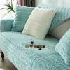 Soffor>Modern Enkel Plysch Soffa Kudde, Universal All-inclusive Varm Tjock Soffaöverdrag, Tatami Fönsterkudde (Sjöblå, 70*180)