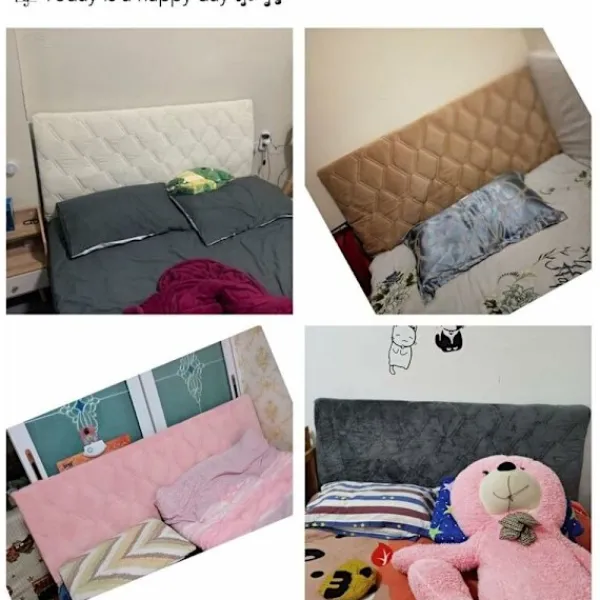 Sängar>Mörkgrått sänggavelöverdrag skydd 140cm tvättbart dammtätt