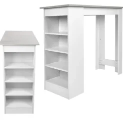 Köksö>MultiStorage Space Skrivbord Tåligt Kaffebordsbord för Hem Vardagsrum Restaurang