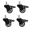 Balkongmöbler>M8x25mm 4stk Lastbärande 240kg Vagn Hjul PU Möbelhjul Ersättning (Bromshjul) [DB]