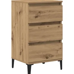 vidaXL Sängar>Nattduksbord Artisan Ek 45 x 35 x 44 cm Konstruerat trä