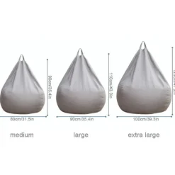 KOOLMEI Sittsäckar>Ny design extra stora bönsäckstolar Soffa Cover Inomhus Lazy Lounger För Vuxna Barn Hotsale! 90 * 110cm