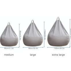 Blueday Sittsäckar>Ny design extra stora bönsäckstolar Soffa Cover Inomhus Lazy Lounger För Vuxna Barn Hotsale! 100 * 120cm