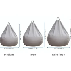 Sittsäckar>Ny design extra stora sittsäckstolar Sofföverdrag Inomhus La Lounger för vuxna barn Hotsale! 100 * 120cm