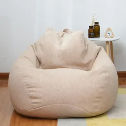LAIQIANKUA Sittsäckar>Ny extra stor sittsäcksstolar Soffa Cover inomhus Lazy Lounger För Vuxna Barn Kampanjpris 80 * 90cm