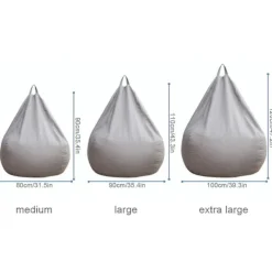 Sittpuffar>Ny extra stor sittsäcksstolar Soffa Cover inomhus Lazy Lounger För Vuxna Barn Kampanjpris 100 * 120cm