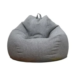 Sittpuffar>Ny extra stor sittsäcksstol Soffa Cover inomhus Lazy Lounger För Vuxna Barn Kampanjpris Grå 80 * 90cm 80 * 90cm