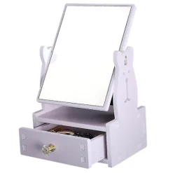 LAIQIANKUI Sminkbord>Ny fyrkantig sminkbord spegel förvaring Stor dressing sminkspegel Es6607 none