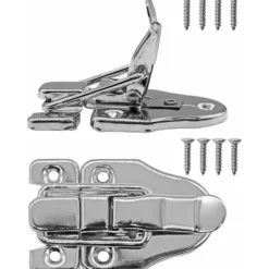 Kistor & Koffertar>2-pack 62 mm x 40 mm silverlås för kistor, lådor, resväskor,