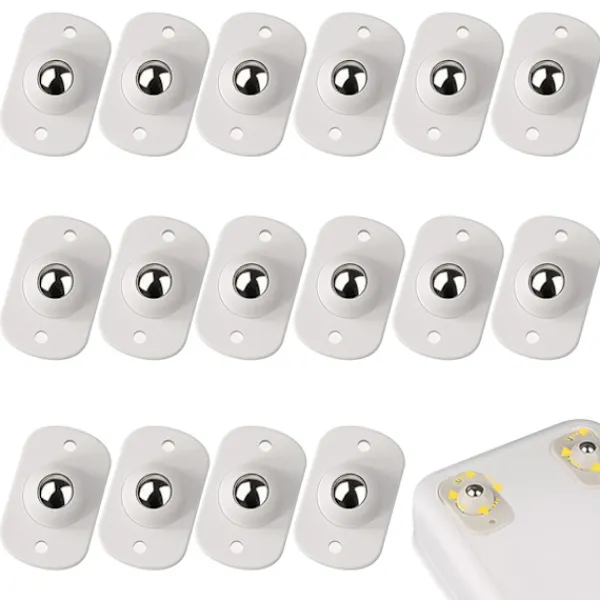 Kontorsmöbler>16-pack - Självhäftande rullkulöverföringslager, kulöverföringsenhet universell rotationskulhjul för bottenförvaringsställ, papperskorg, sängförvaringslåda | Fyndiq