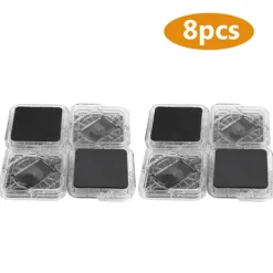 Pallar>8-pack halkfria möbelbensplattor för bord, skrivbord, säng, soffa och stolar (transparent vit)