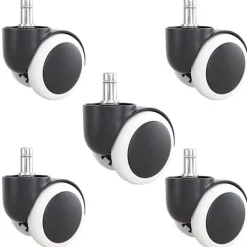 Kontorsmöbler>5-pack Hjul till Kontorsstol - 11 mm Svart