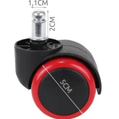Kontorsmöbler>5-pack hjul till kontorsstol - 11 mm