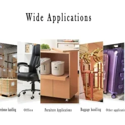 Kontorsmöbler>5-pack hjul, tysta universella kontorsstolsrullar, stolhjul, för stolhjul hårda golv, rullande hjul (grå)-XF23-