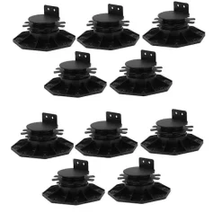 Balkongmöbler>10-pack Justerbara Däckstödsfötter Däckfundament Basstöd för Flytande Däckplattform Däckgolvhöjd