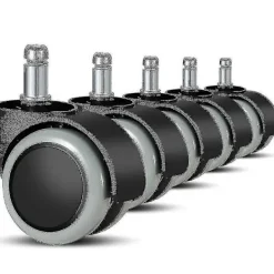 Kontorsmöbler>5-pack kontorsstolshjul 11 mm / 22 mm Ersättningshjul för hårda golv för gamingstolar, svängbara stolar, Pr