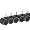 Kontorsmöbler>5-pack kontorsstolshjul, kompatibla med IKEA-stolar (10 mm x 22 mm) Kraftiga