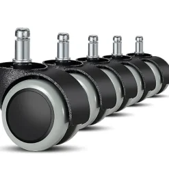 unbranded Kontorsmöbler>5-pack kontorsstolsrullar 11 mm / 22 mm ersättningshjul för hårda golv till spelstolar, snurrstolar, skyddar golvet