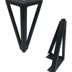 Soffbord>4-pack möbelben, metallbordsben, 15 cm svarta möbelben, för TV-bord, soffbord, garderob, bäddsoffa och andra. (15 cm, svart)