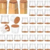 Stolar>32-pack Möbeltassar Tyst silikon massivt trä stolsfotmatta stolsbenskydd hölje tjocka slitstarka benskydd elastiska bord stolsfothölje
