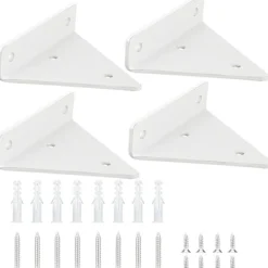 Hyllor>4-pack osynliga flytande hyllfästen triangel kraftig väggmontering [JSR]