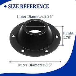 Småbord>2-pack RV Bordsfäste, RV Piedestal Bordsfäste Fläns, Bordsbensfäste Infällt, Bordsgolvfäste