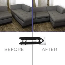 Soffor>(4-pack) Soffklämma stål halkfria sektionssoffkontakter för soffa[CP]