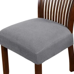 Stolar>2-pack Stolsitsöverdrag i Stretchspandex, Sitsdynor för Matplats, Köksstolar, Avtagbara och Tvättsbara