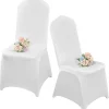 Stolar>10-pack vita stolsöverdrag vita stolsöverdrag i spandex stolsöverdrag för vardagsrum - universella stolsöverdrag för matsalsskydd för bröllop