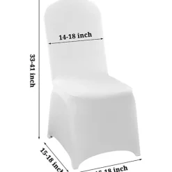 Stolar>10-pack vita stolsöverdrag vita stolsöverdrag i spandex stolsöverdrag för vardagsrum - universella stolsöverdrag för matsalsskydd för bröllop