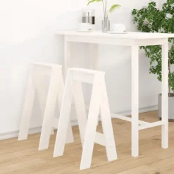 vidaXL Pallar>Pallar 2 st vit 40x40x75 cm massiv furu
