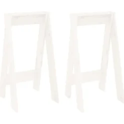 vidaXL Pallar>Pallar 2 st vit 40x40x75 cm massiv furu