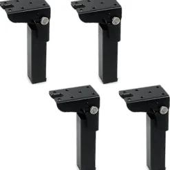 Sängar>4PCS Fällbara bordsben 300mm höjd Järnlås gångjärn 90 graders vikbara skrivbordsben