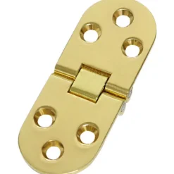 Småbord>PCS Fällbara bordsgångjärn, 180 graders rundad zinklegeringsfällbart bordsgångjärn, fällbart fällbart gångjärn skruvar ingår ej (guld) KLB