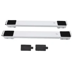 Balkongmöbler>2PCS Utbyggbar apparatvals med 300 kg möbelflyttningsvalsfäste Retraktil justerbar bas med vitt svart hjul