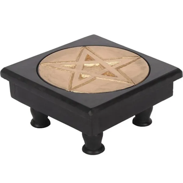 S.Different Småbord>Pentagram Altare Liten Bord i Trä