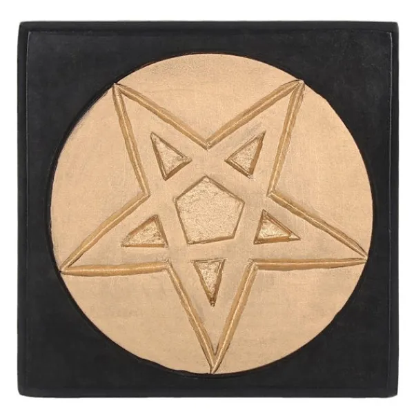 S.Different Småbord>Pentagram Altare Liten Bord i Trä