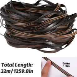 Balkongmöbler>Plastrotting - 32m - Rottingreparationsmaterial - Hög styrka - Reparationssats för uteplatsstolar - Rottingmöbelreparation - Brun_xx