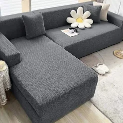 Estone Soffor>Polar Fleece Sofföverdrag för Vardagsrum Fåtölj Jacquard Överdrag Rutig L Form Hörna Soffor Överdrag Sofföverdrag 1 /2 /3 /4 Sits 1 Seater 90-140cm | Fyndiq