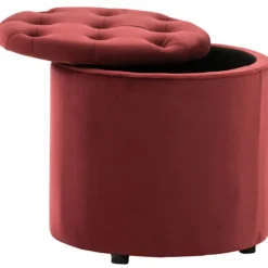 BellaFurn Sittpuffar>Pouffe med lagringsutrymme - fotpall - bekvämt sittande