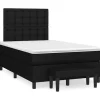 vidaXL Sängar>Ramsäng med madrass svart 120x190 cm tyg